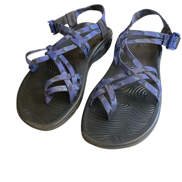 Chaco ZVolv X2 Women’s Size 9 Outdoor Sandals Tinge Blue Black Casual Hiking - Picture 1 of 11